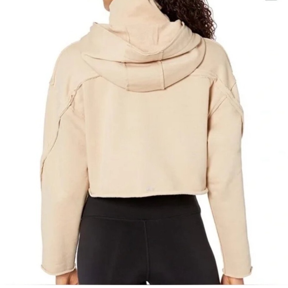 ALO Yoga Cream Cropped Hoodie